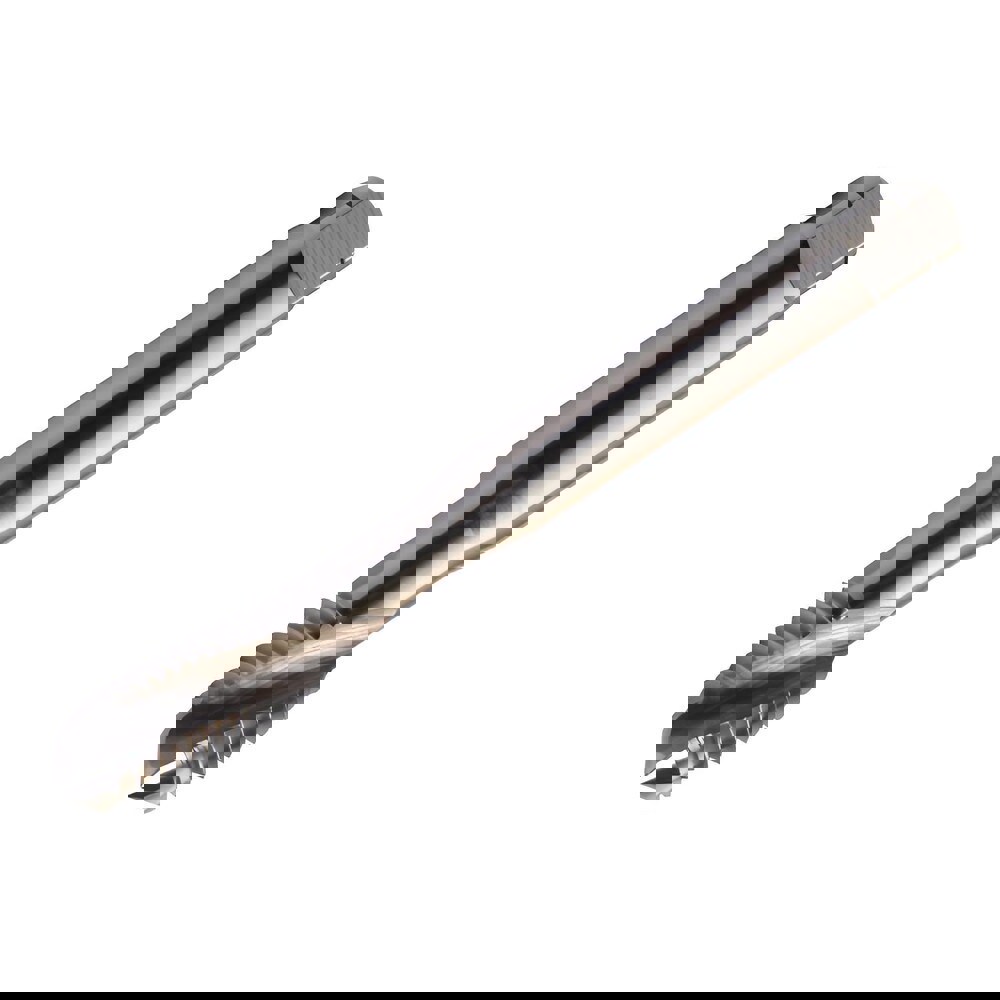 Spiral Flute Tap: M6x1.00 Metric, 3 Flutes, Semi-Bottoming, 6H Class of Fit, Powdered Metal & High Speed Steel, Bright/Uncoated